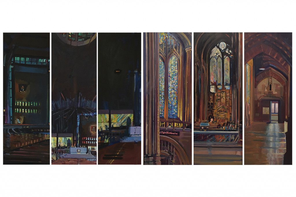 Liverpool cathedral tryptic, Anglican and Metropolitan cathedrals